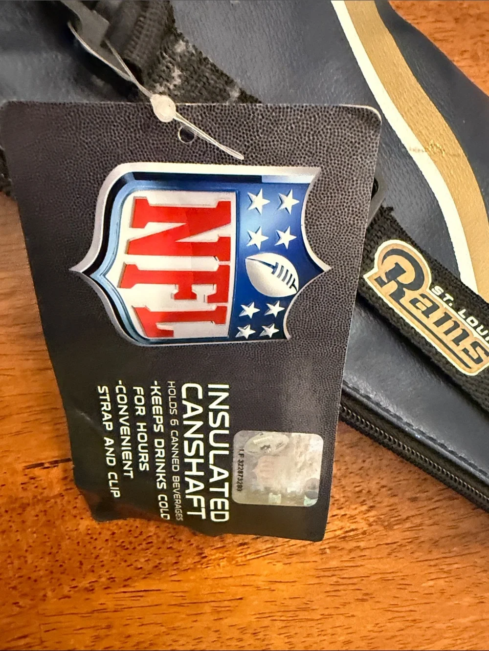 NFL St. Louis Rams Gold and Navy beverage can holder insulated